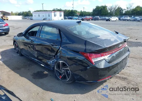 2023 Hyundai Elantra N Line z USA, uszkodzony, nr VIN KMHLR4AF3PU516106